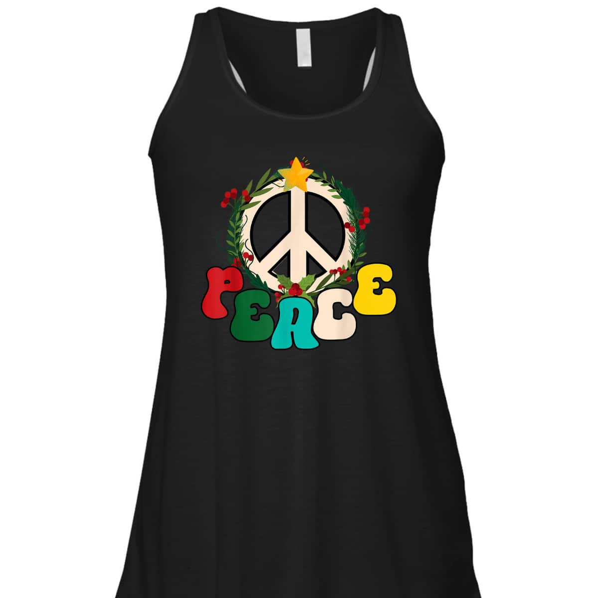 Christmas Peace Sign Peace Christmas T-Shirt Christmas Peace Sign Peace Christmas T-Shirt