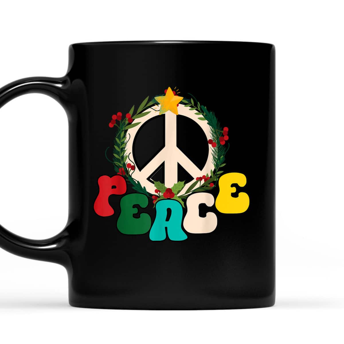 Christmas Peace Sign Peace Christmas T-Shirt Christmas Peace Sign Peace Christmas T-Shirt