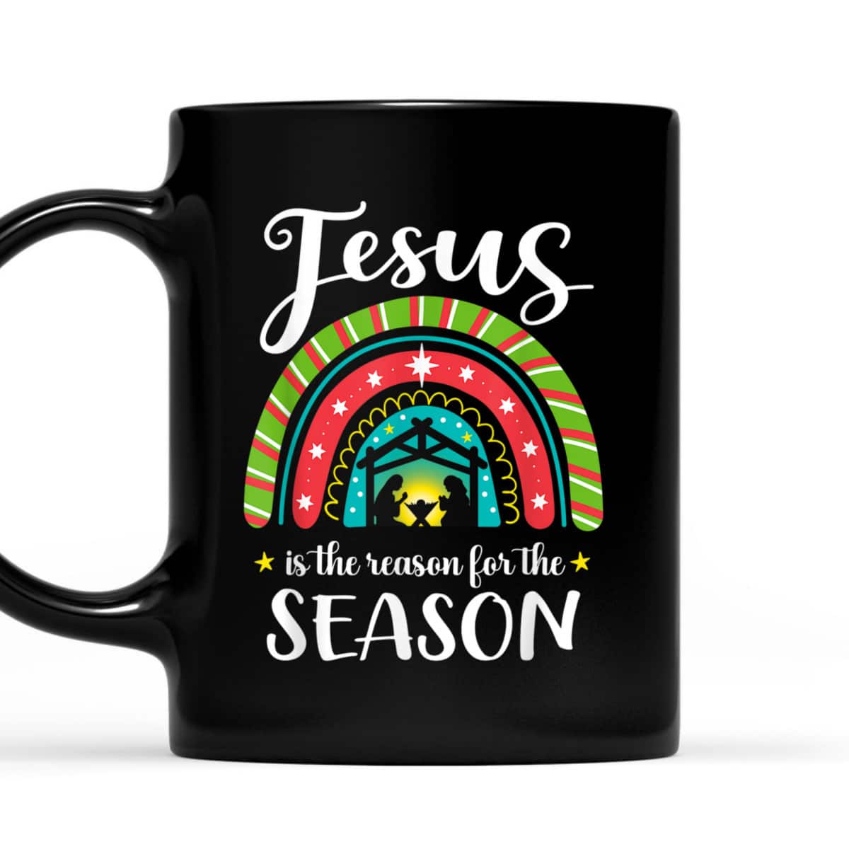 Christmas Christian Jesus Is The Reason For The Season Nativity Scene T-Shirt Christmas Christian Jesus Is The Reason For The Season Nativity Scene T-Shirt