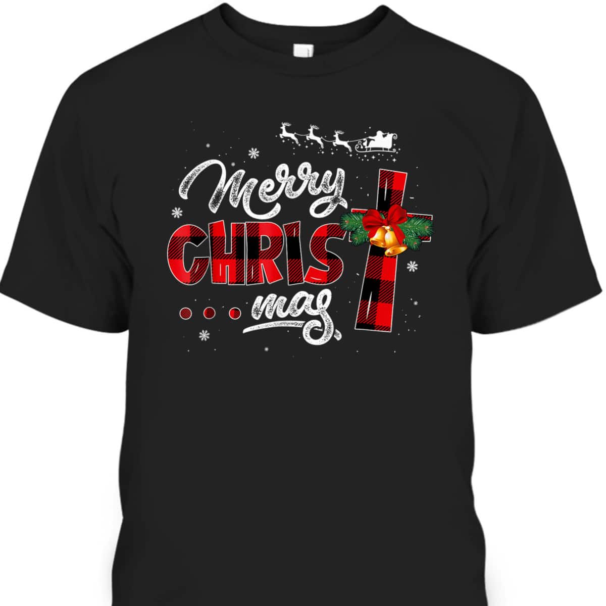Merry Christmas Christians Buffalo Red Plaid Pajamas T-Shirt Merry Christmas Christians Buffalo Red Plaid Pajamas T-Shirt