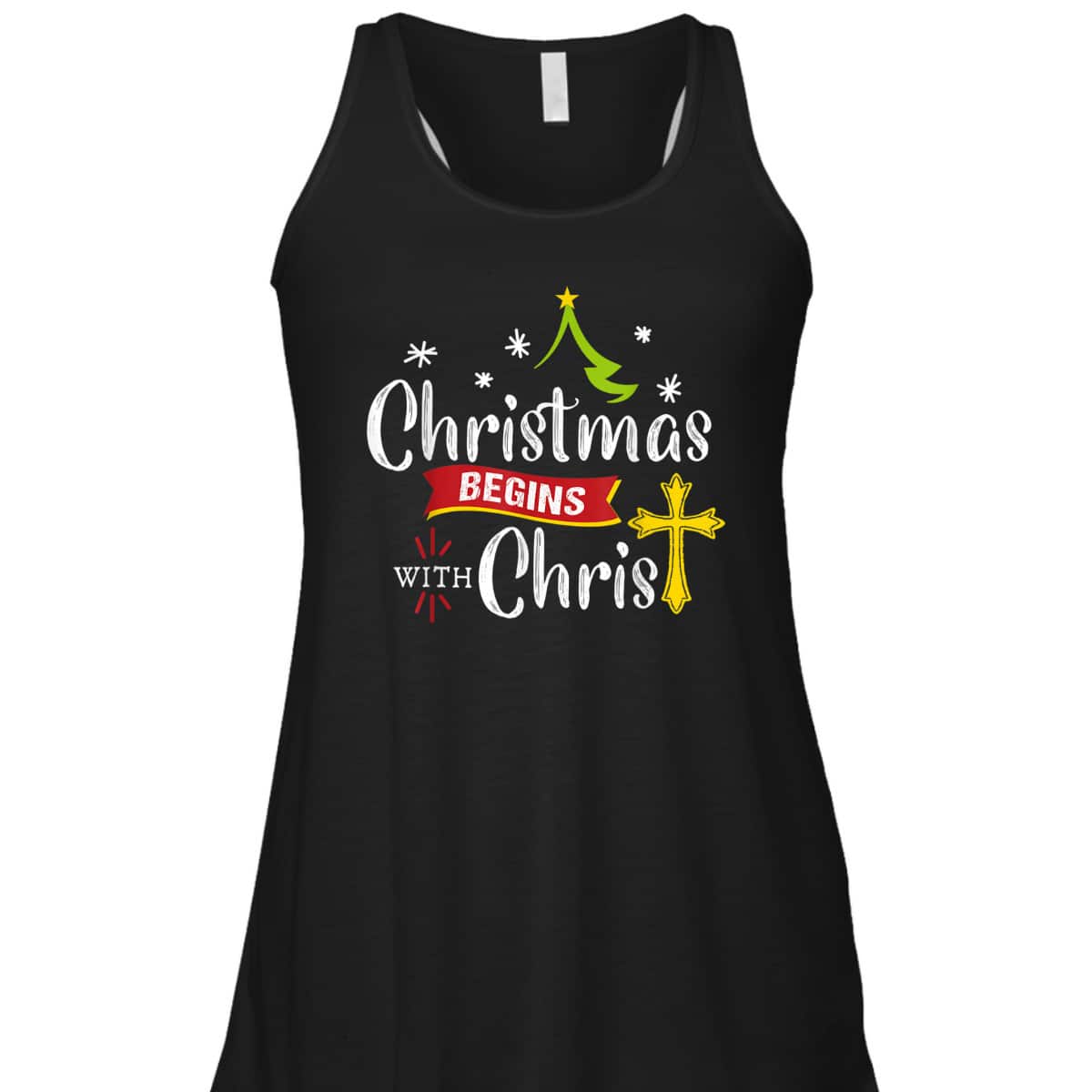 Christmas Begins With Christ Jesus Christian Cross T-Shirt Christmas Begins With Christ Jesus Christian Cross T-Shirt