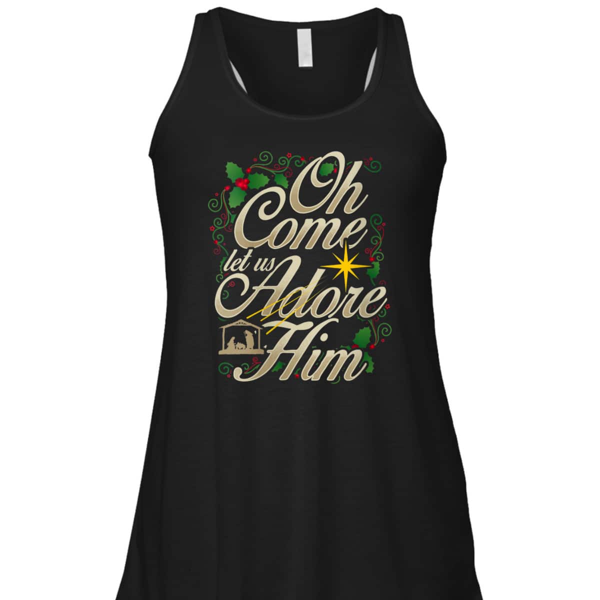 Oh Come Let Us Adore Him Nativity Christmas Religious Jesus T-Shirt Oh Come Let Us Adore Him Nativity Christmas Religious Jesus T-Shirt