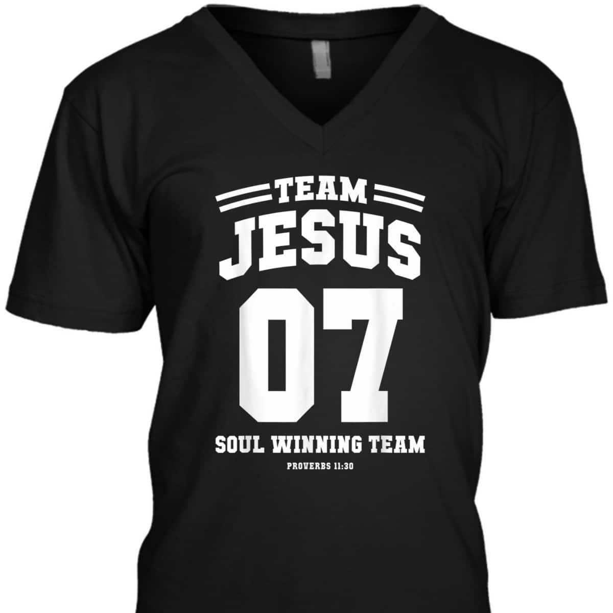 Christian T-Shirt Team Jesus 7 Soul Winning Team Christmas
