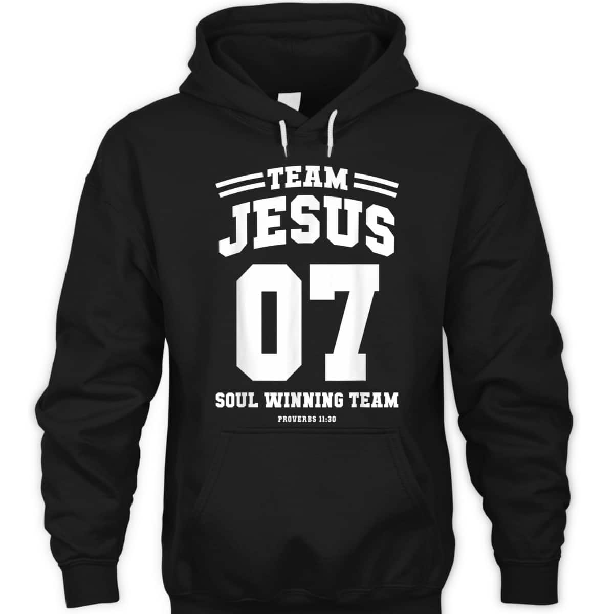 Christian T-Shirt Team Jesus 7 Soul Winning Team Christmas Christian T-Shirt Team Jesus 7 Soul Winning Team Christmas