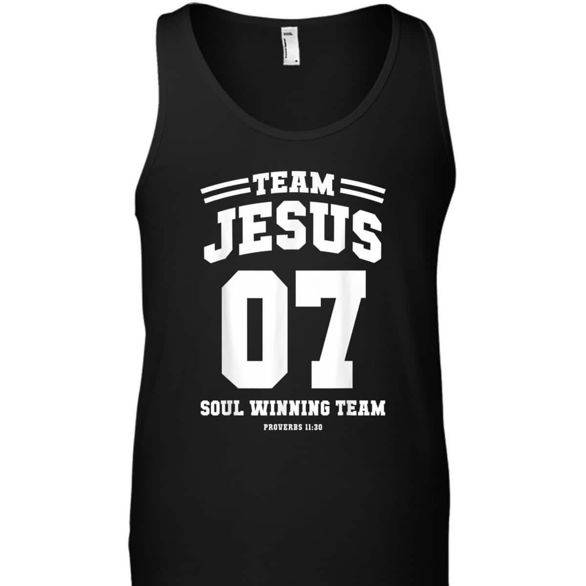 Christian T-Shirt Team Jesus 7 Soul Winning Team Christmas