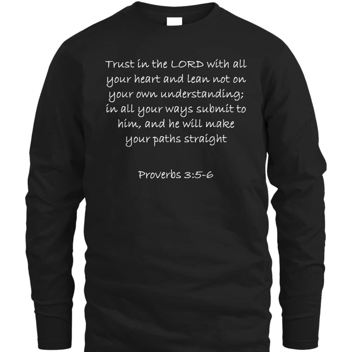 Proverbs 35-6 Bible Verse Christian Faith T-Shirt