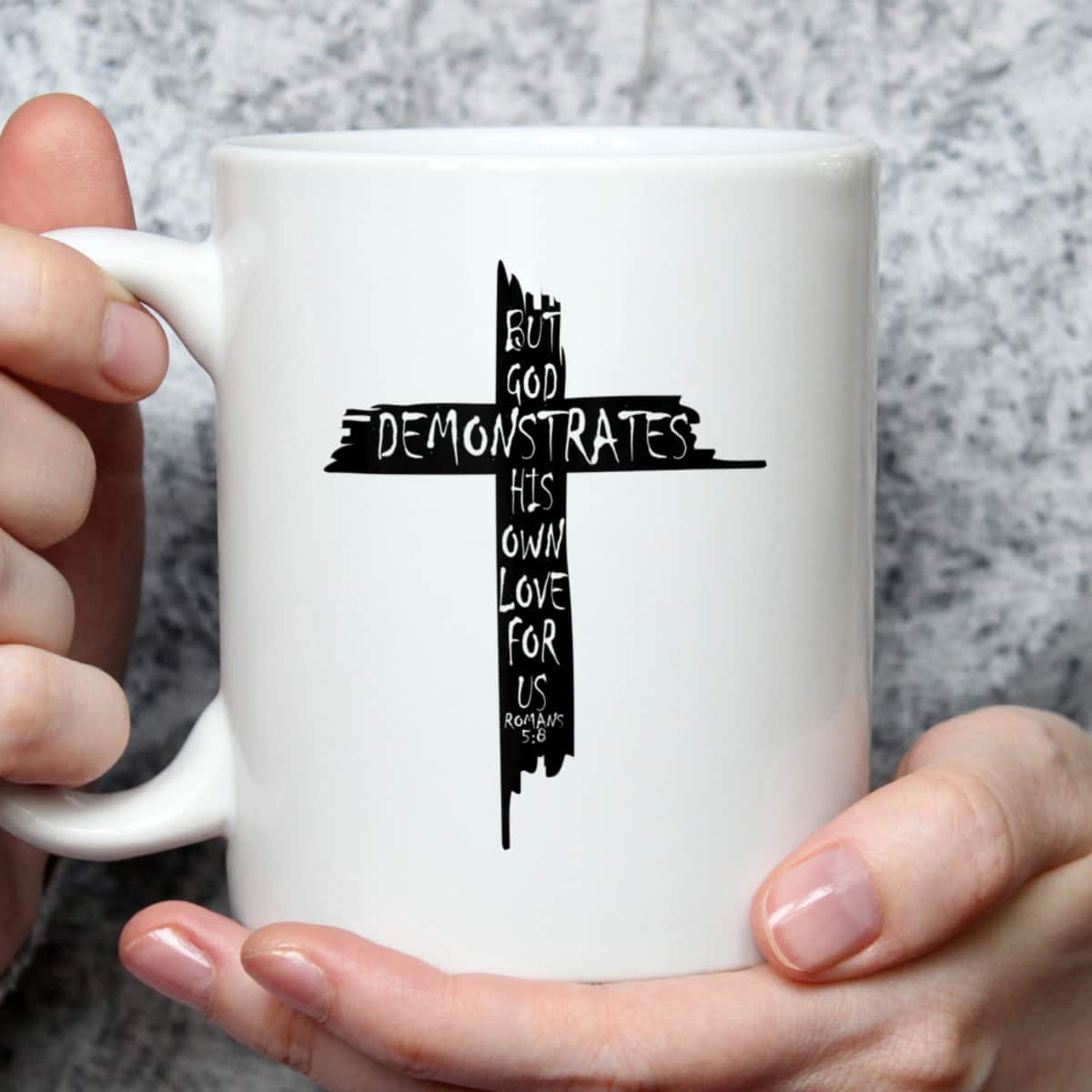 Christian Cross Romans 5 8 God Shows His Love For Us Bible Verse T-Shirt