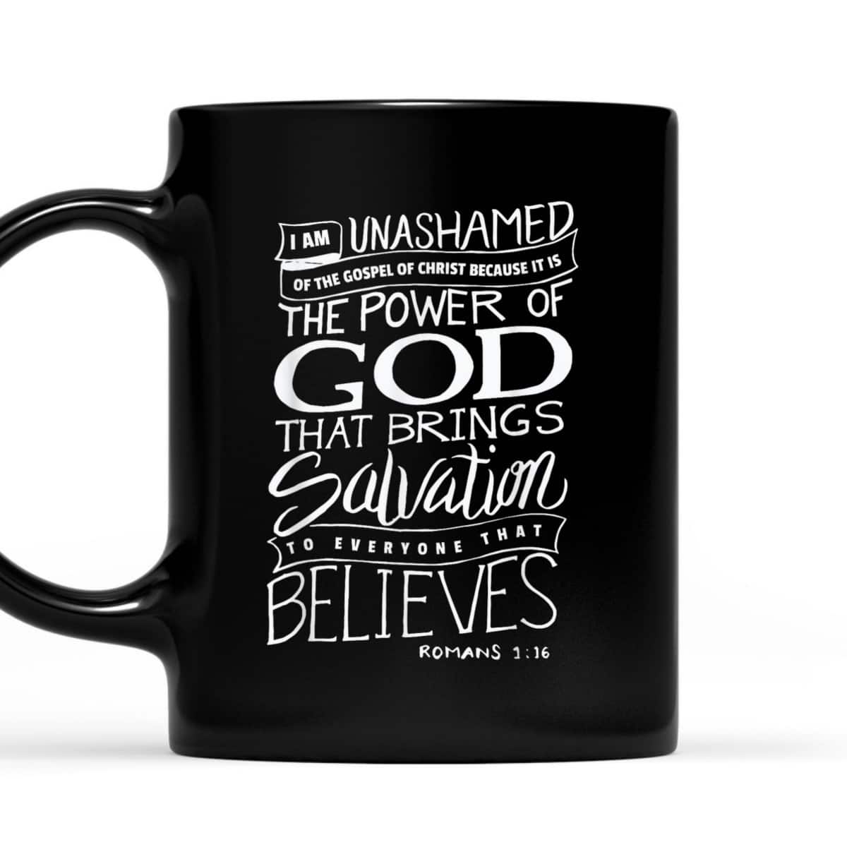 I Am Unashamed Of The Gospel Bible Verse Christian Faith T-Shirt