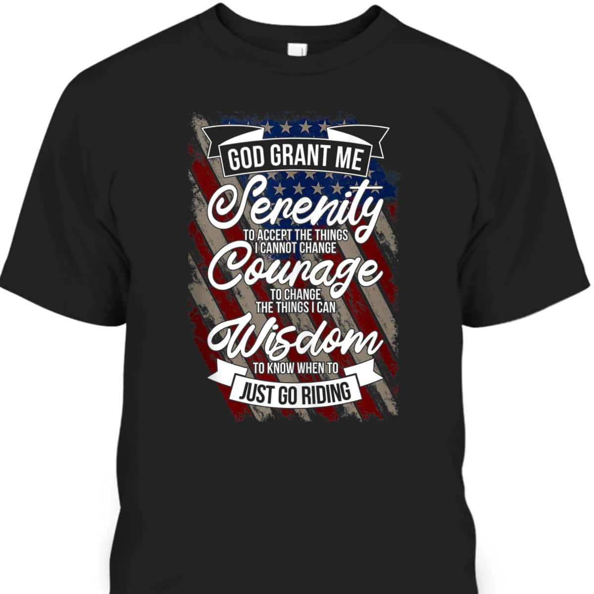 Biker's Prayer Christian American Riding Motorcycles T-Shirt