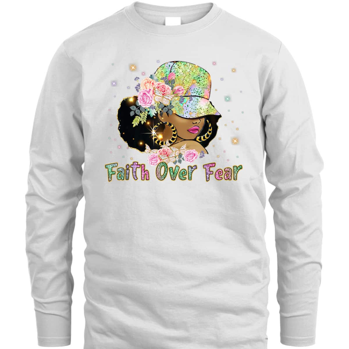 Black Woman Afro Melanin Faith Christian African American T-Shirt Black Woman Afro Melanin Faith Christian African American T-Shirt
