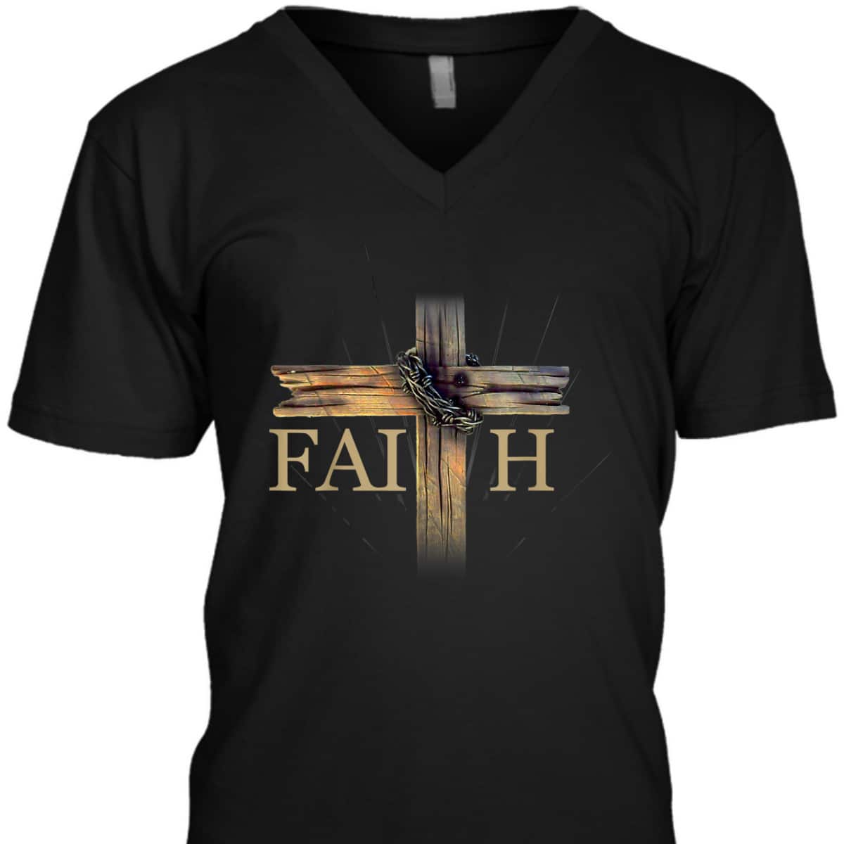 Faith Over Fear Christian And Cross Symbol Bible Religious T-Shirt