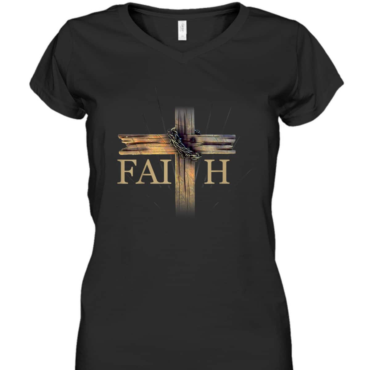 Faith Over Fear Christian And Cross Symbol Bible Religious T-Shirt