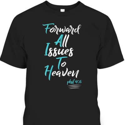 Faith Over Fear Spiritual Uplifting Christian Bible Verse Quote T-Shirt