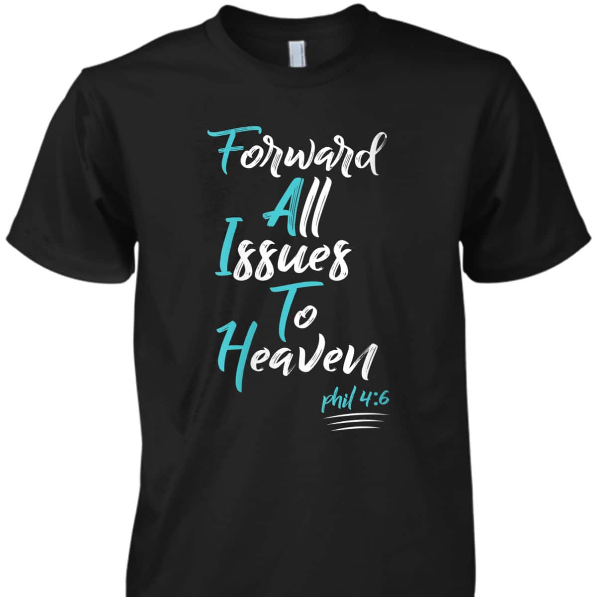 Faith Over Fear Spiritual Uplifting Christian Bible Verse Quote T-Shirt
