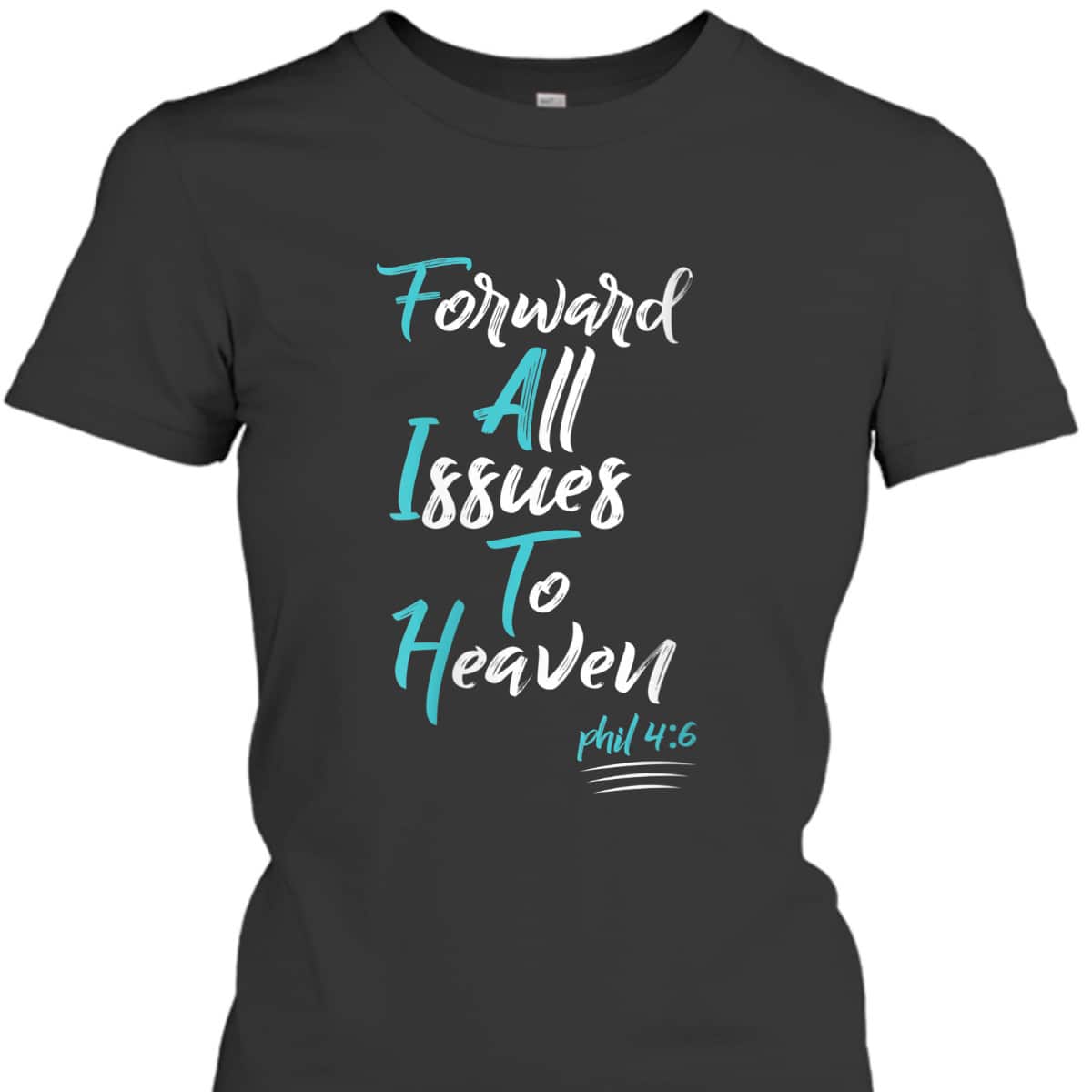 Faith Over Fear Spiritual Uplifting Christian Bible Verse Quote T-Shirt