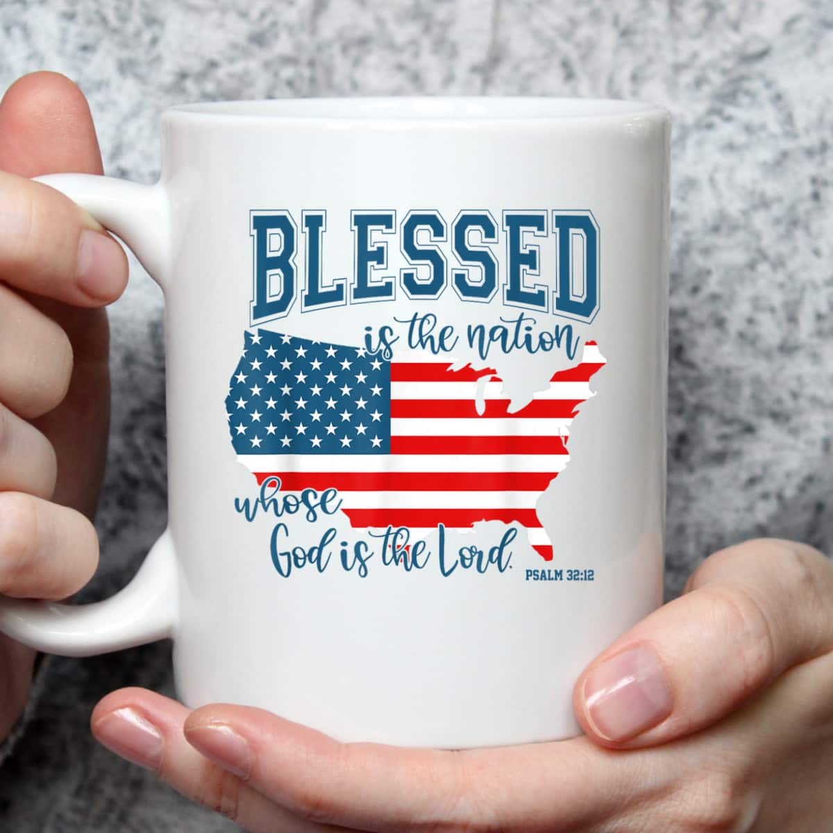 Blessed Is The Nation Whose God Is The Lord Christian T-Shirt Blessed Is The Nation Whose God Is The Lord Christian T-Shirt
