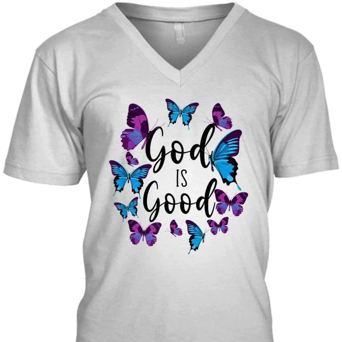 Christian Bible Verse Quote Butterfly God Is Good T-Shirt Christian Bible Verse Quote Butterfly God Is Good T-Shirt