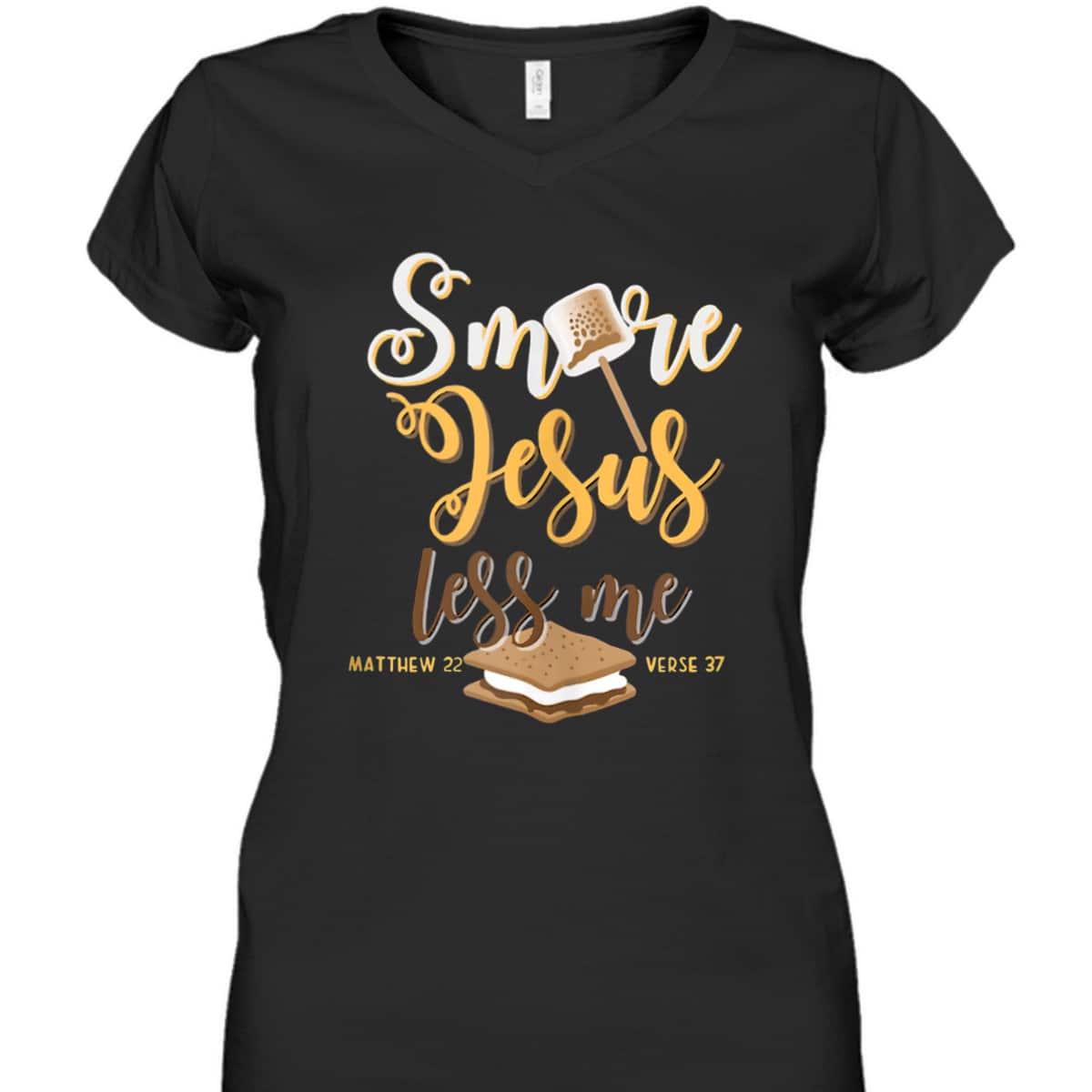 Christian Smore More Jesus Less Me Camping Chocolate Dessert T-Shirt Christian Smore More Jesus Less Me Camping Chocolate Dessert T-Shirt