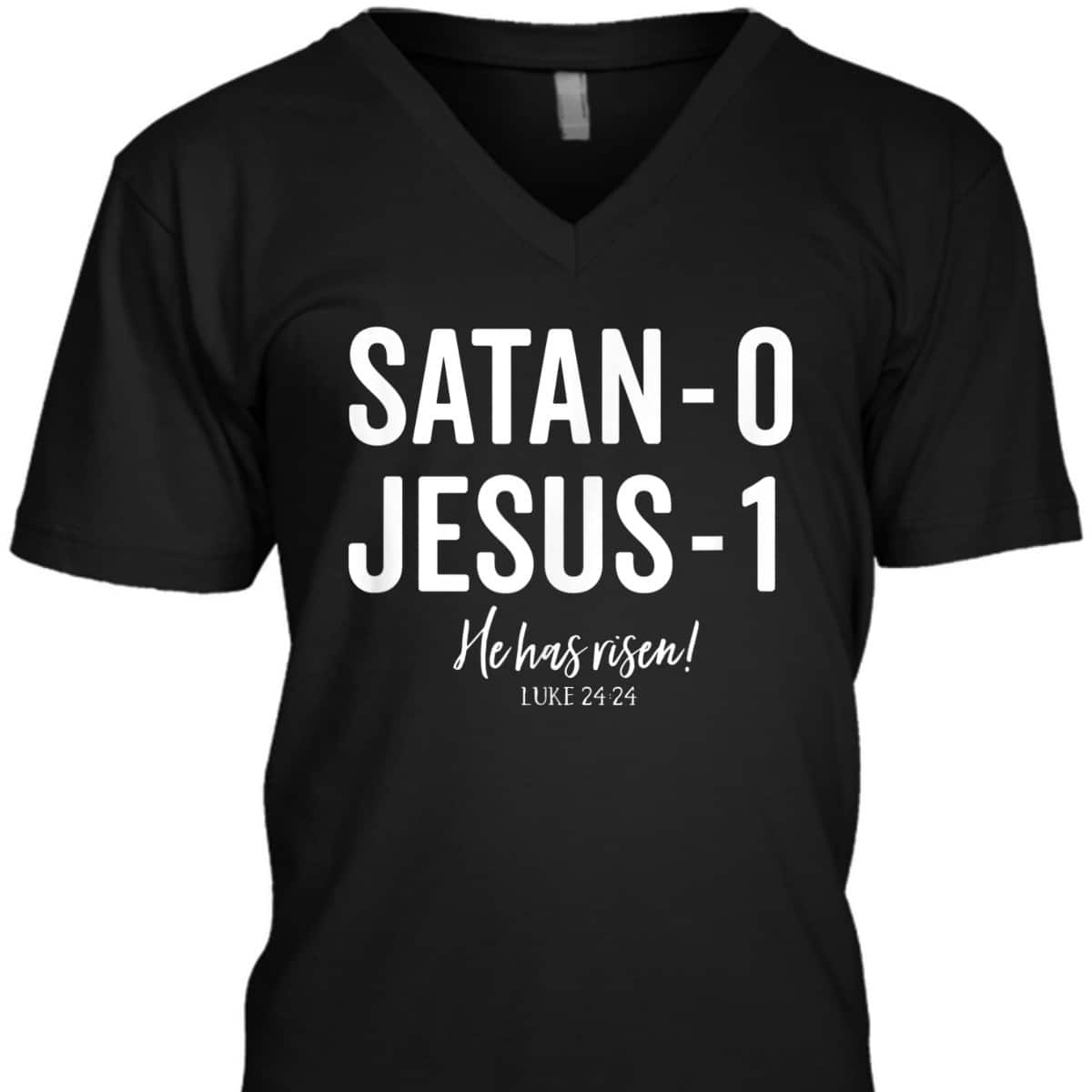 Jesus Has Risen Defeated Satan Cute Christian Worship T-Shirt