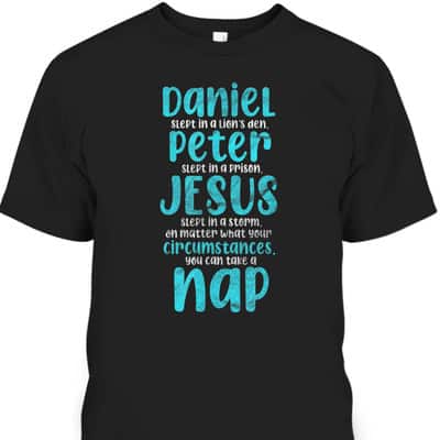 Christian Jesus Nap Funny Napping Sleeping T-Shirt