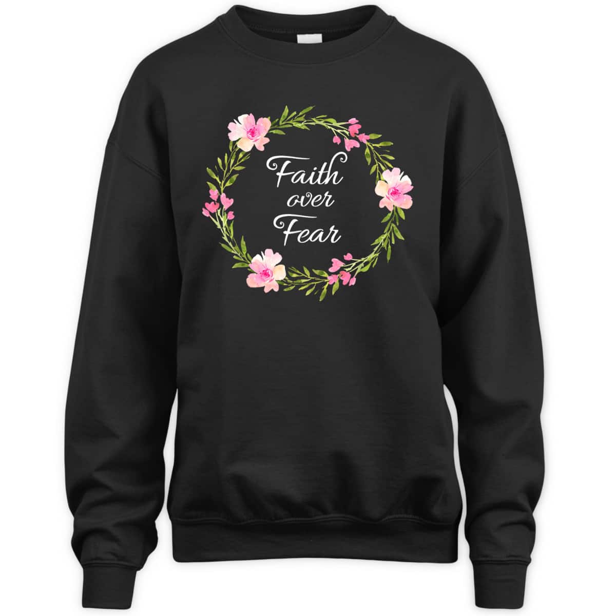 Inspirational Faith Over Fear Spiritual Bible Verse T-Shirt Inspirational Faith Over Fear Spiritual Bible Verse T-Shirt