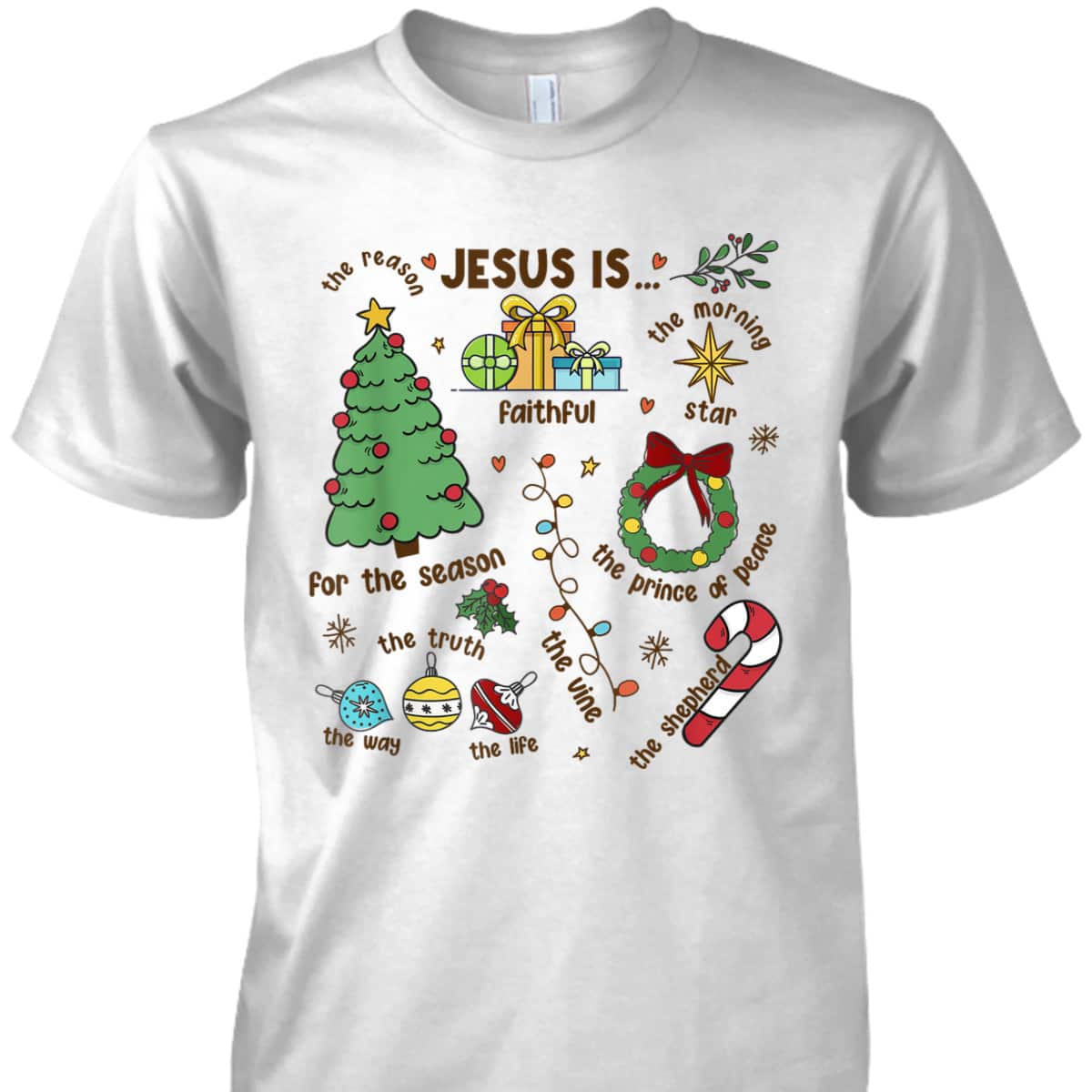 Christmas Jesus Is The Reason For The Season Christian Faith T-Shirt Christmas Jesus Is The Reason For The Season Christian Faith T-Shirt