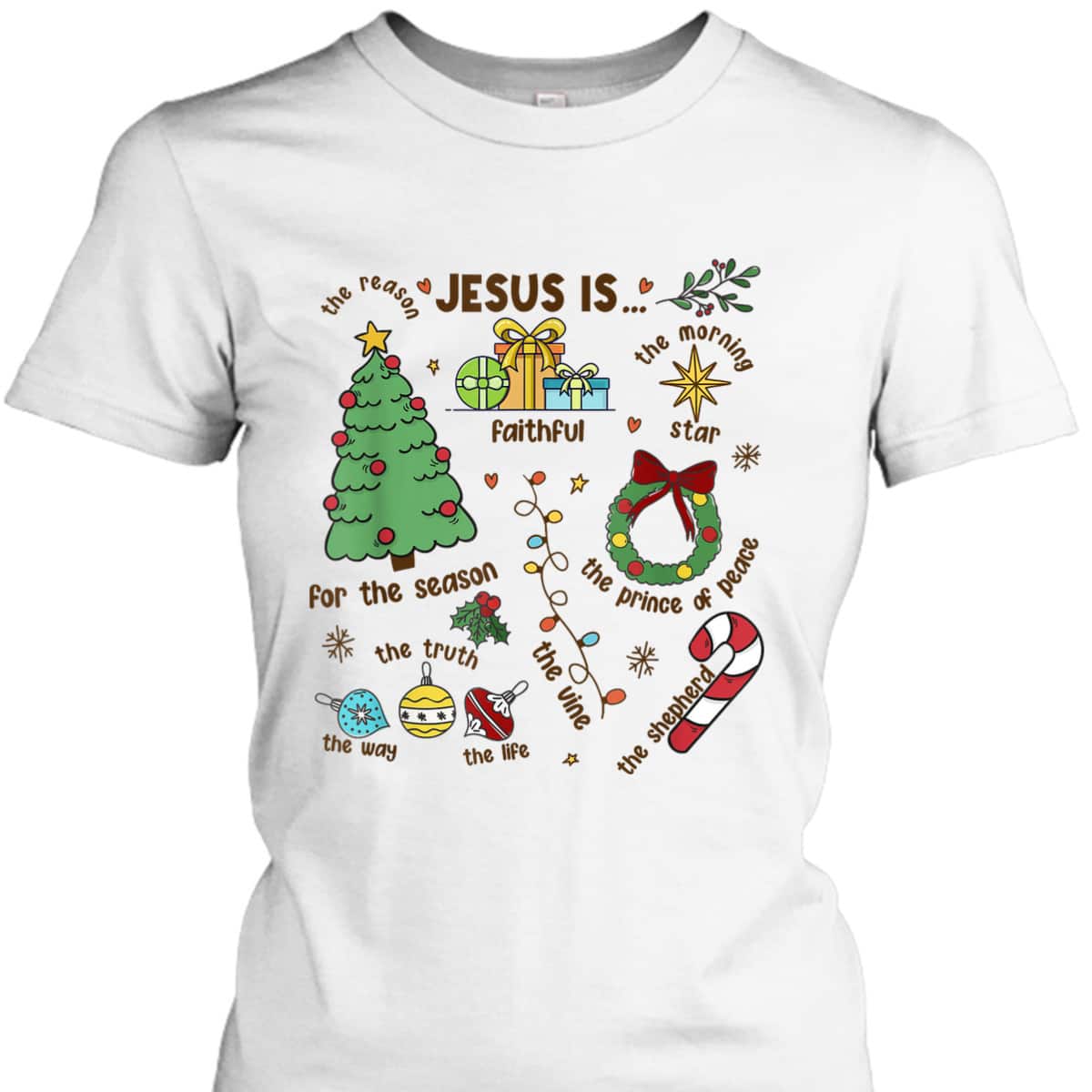 Christmas Jesus Is The Reason For The Season Christian Faith T-Shirt Christmas Jesus Is The Reason For The Season Christian Faith T-Shirt