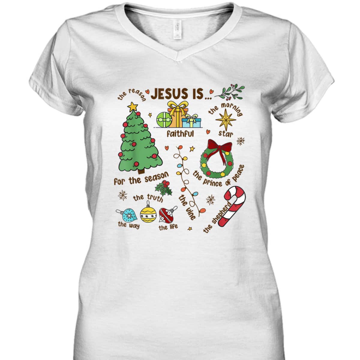 Christmas Jesus Is The Reason For The Season Christian Faith T-Shirt Christmas Jesus Is The Reason For The Season Christian Faith T-Shirt