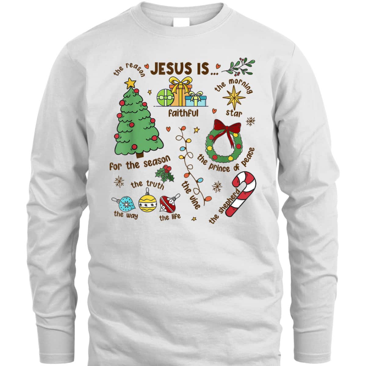 Christmas Jesus Is The Reason For The Season Christian Faith T-Shirt Christmas Jesus Is The Reason For The Season Christian Faith T-Shirt