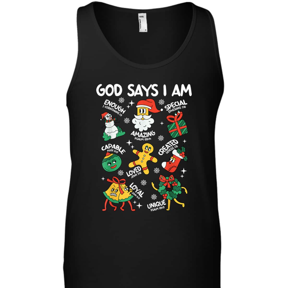 God Says I Am Christmas Lover Christian T-Shirt God Says I Am Christmas Lover Christian T-Shirt