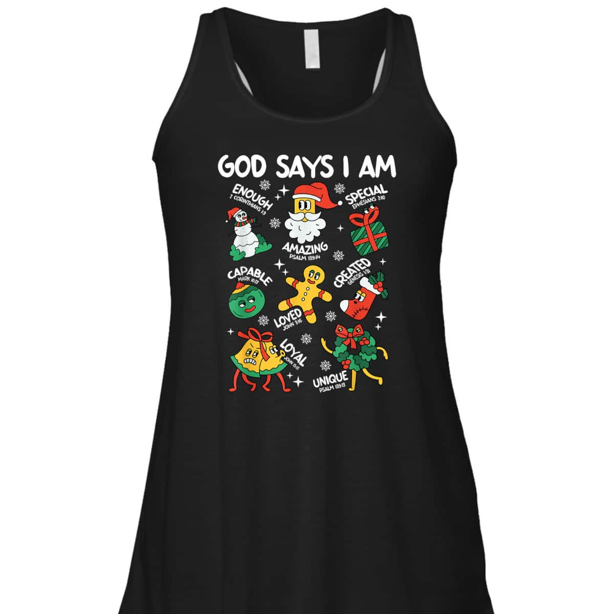 God Says I Am Christmas Lover Christian T-Shirt God Says I Am Christmas Lover Christian T-Shirt
