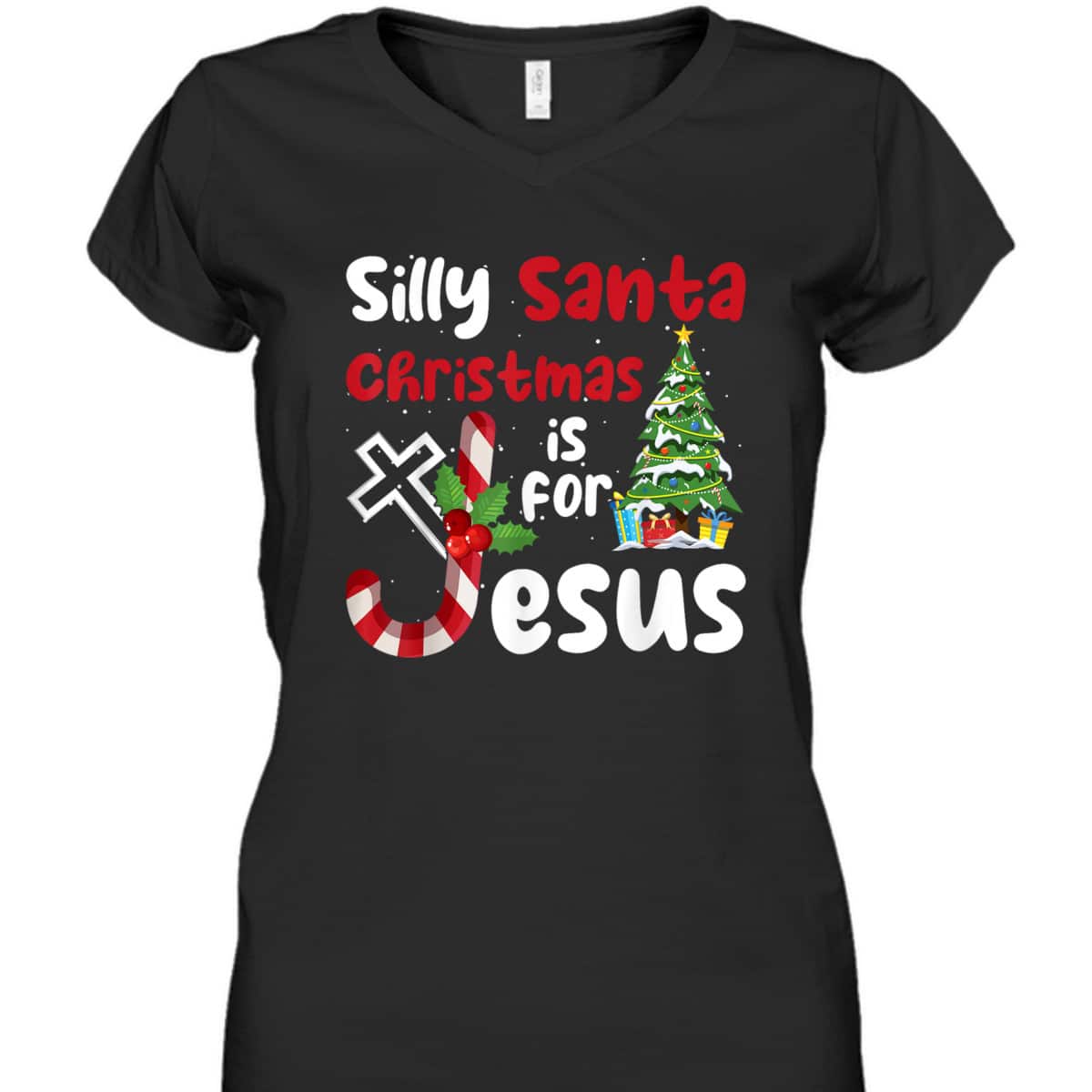 Religious Christmas Silly Santa Christmas Is For Jesus T-Shirt Religious Christmas Silly Santa Christmas Is For Jesus T-Shirt
