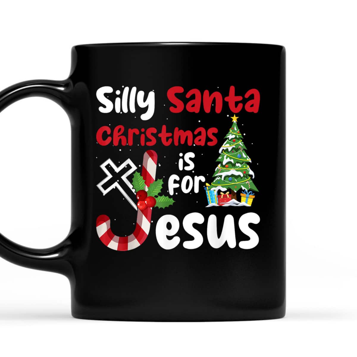 Religious Christmas Silly Santa Christmas Is For Jesus T-Shirt Religious Christmas Silly Santa Christmas Is For Jesus T-Shirt