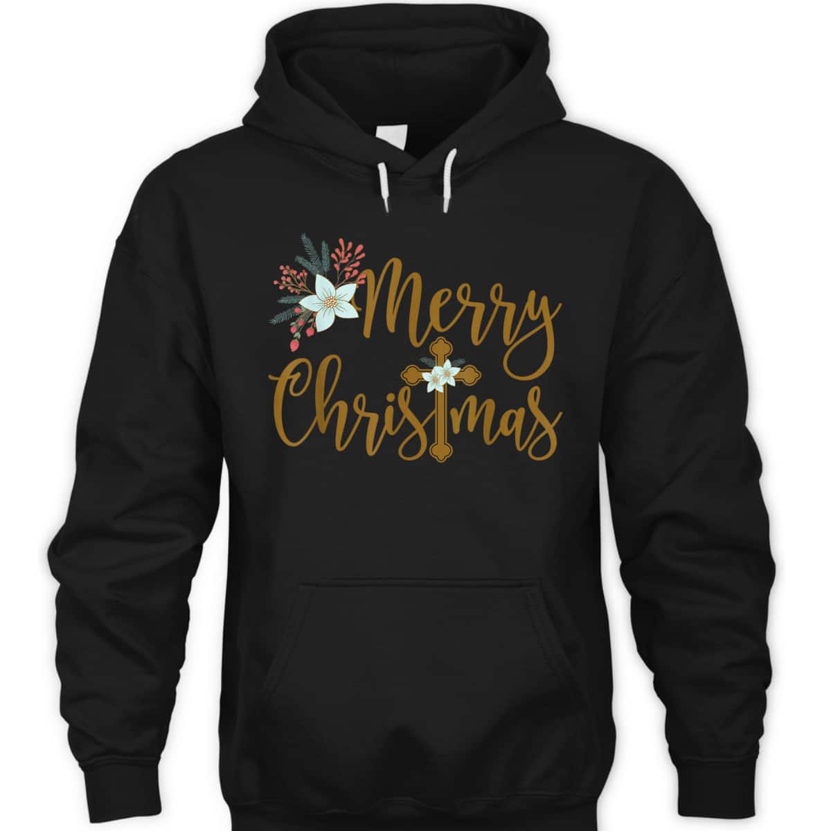 Christian Christmas With Cross Religious Faith T-Shirt Christian Christmas With Cross Religious Faith T-Shirt