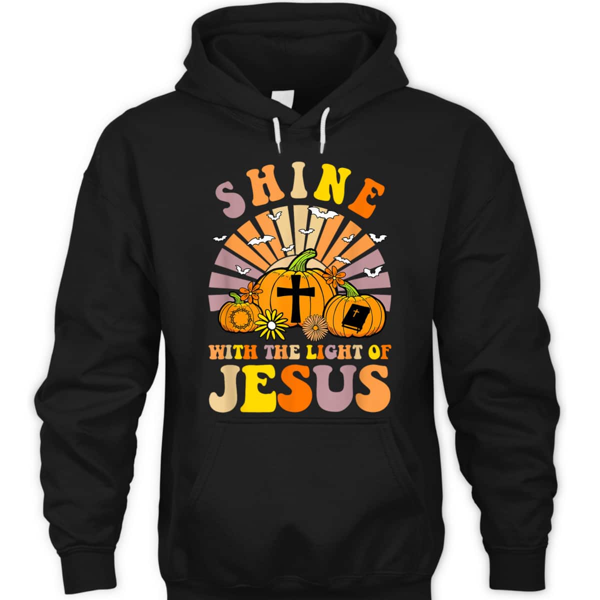 Shine With The Light Of Jesus Christian Lover Halloween Fall T-Shirt Shine With The Light Of Jesus Christian Lover Halloween Fall T-Shirt