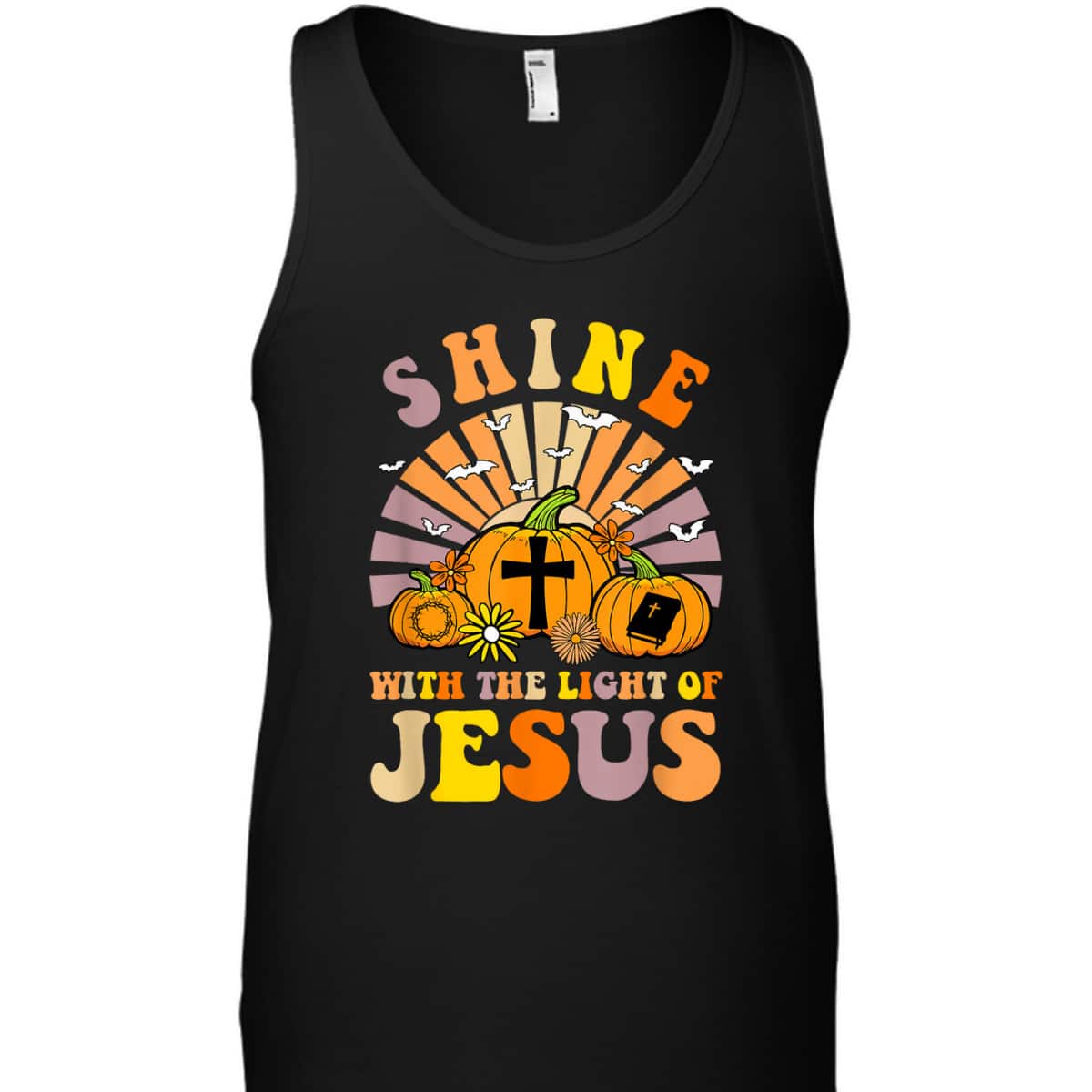 Shine With The Light Of Jesus Christian Lover Halloween Fall T-Shirt Shine With The Light Of Jesus Christian Lover Halloween Fall T-Shirt
