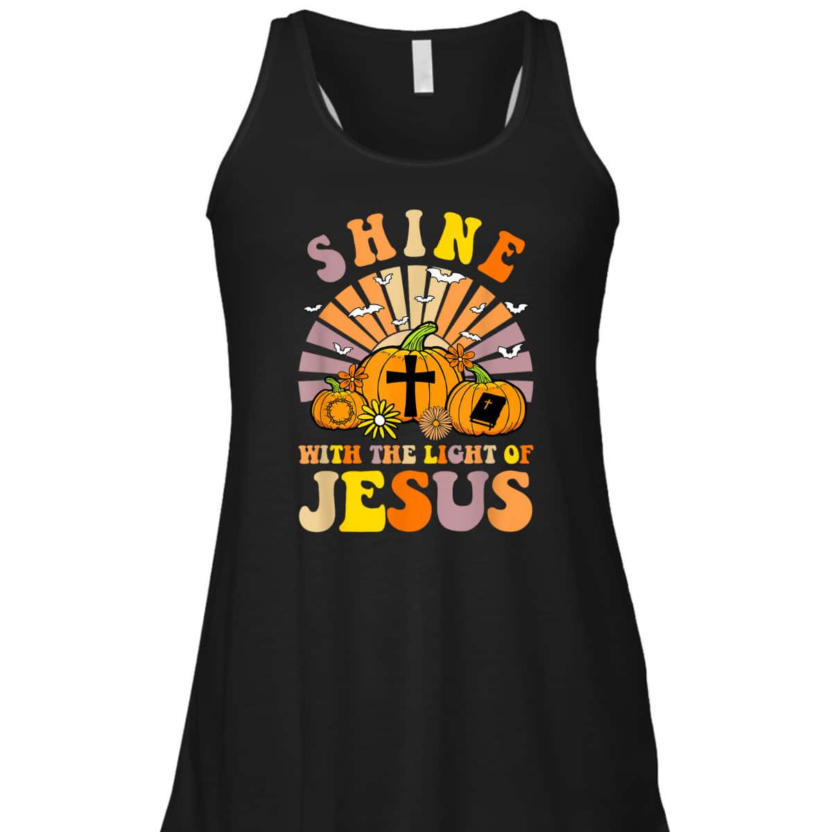 Shine With The Light Of Jesus Christian Lover Halloween Fall T-Shirt Shine With The Light Of Jesus Christian Lover Halloween Fall T-Shirt