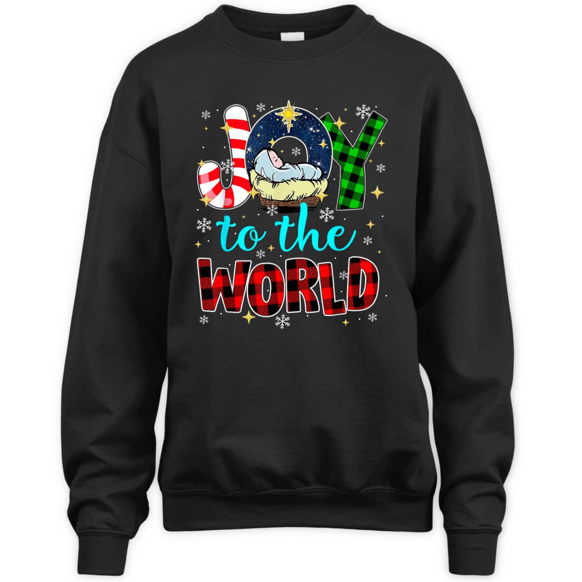 Joy To The World Jesus Christmas Pjs Nativity Christian God T-Shirt Joy To The World Jesus Christmas Pjs Nativity Christian God T-Shirt