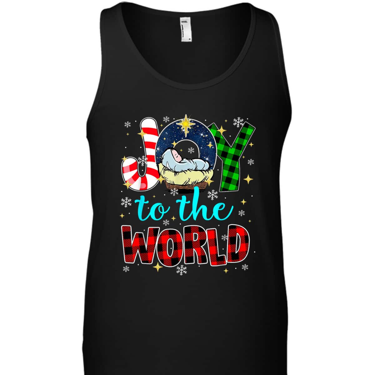 Joy To The World Jesus Christmas Pjs Nativity Christian God T-Shirt Joy To The World Jesus Christmas Pjs Nativity Christian God T-Shirt