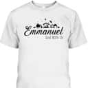 Emmanuel God With Us Nativity Scenes Christmas Christian T-Shirt
