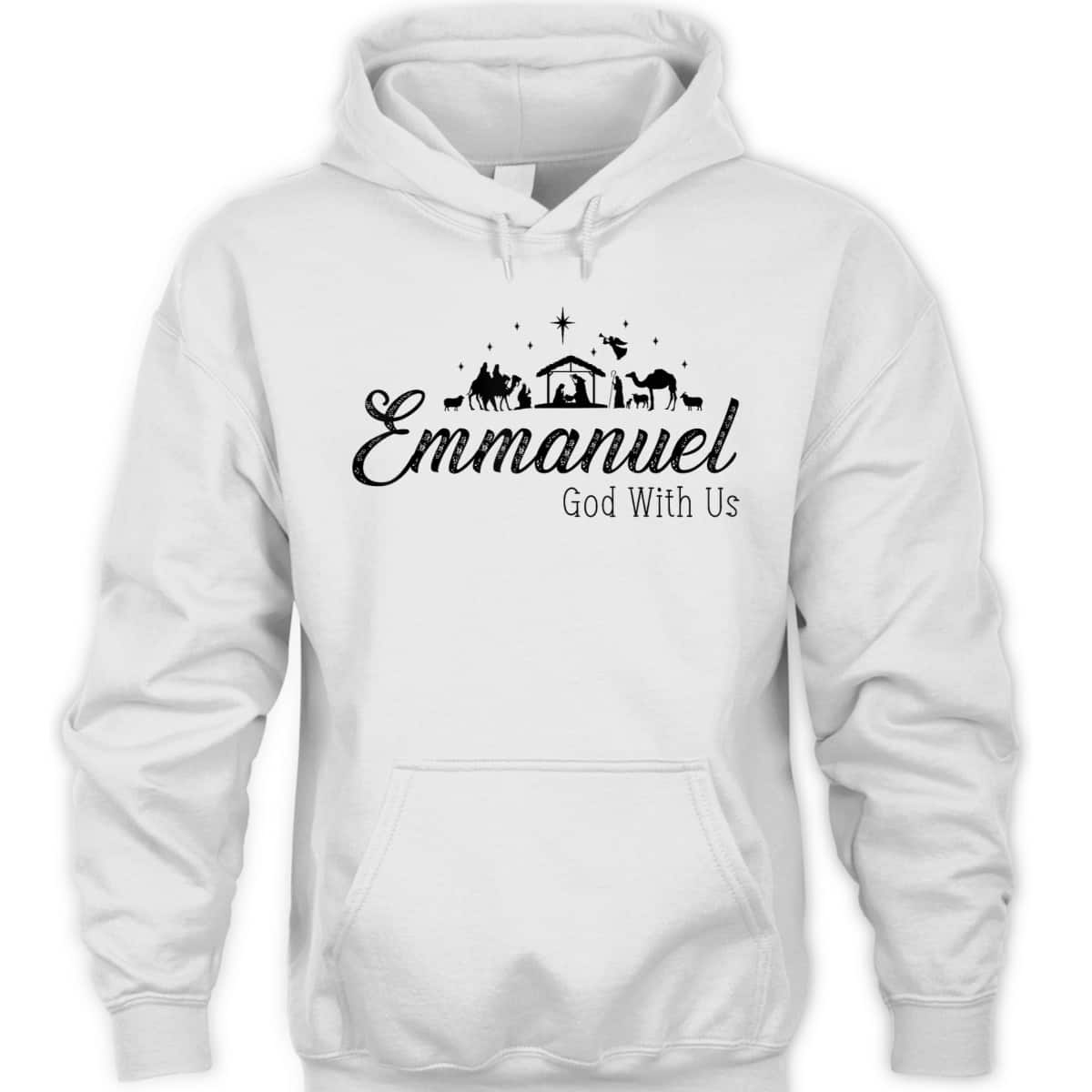 Emmanuel God With Us Nativity Scenes Christmas Christian T-Shirt Emmanuel God With Us Nativity Scenes Christmas Christian T-Shirt