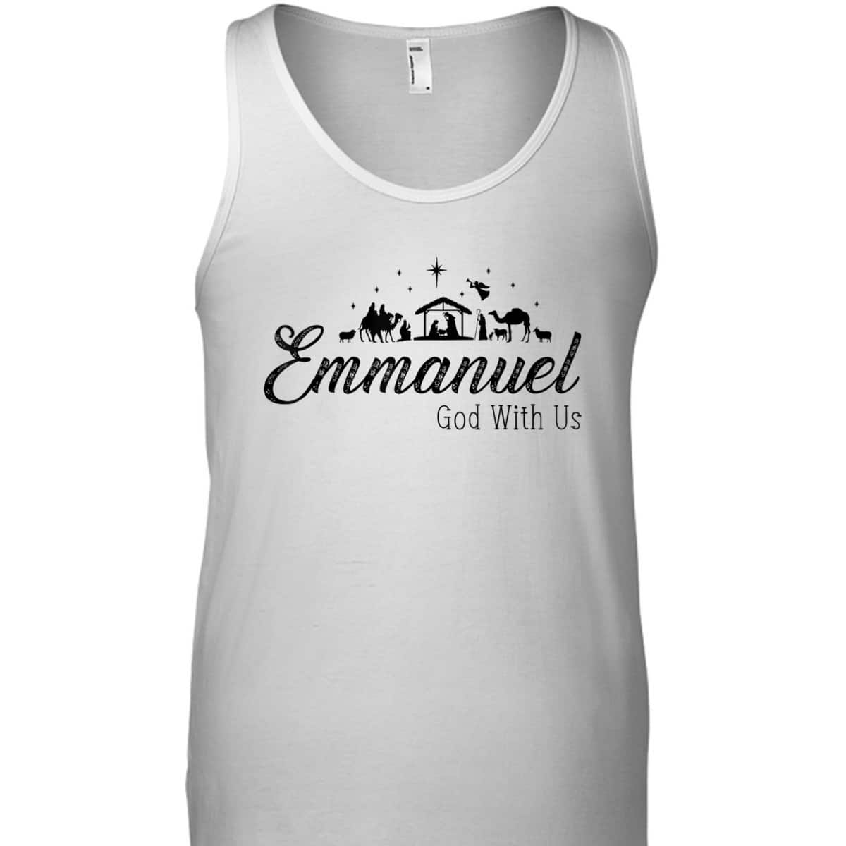 Emmanuel God With Us Nativity Scenes Christmas Christian T-Shirt Emmanuel God With Us Nativity Scenes Christmas Christian T-Shirt