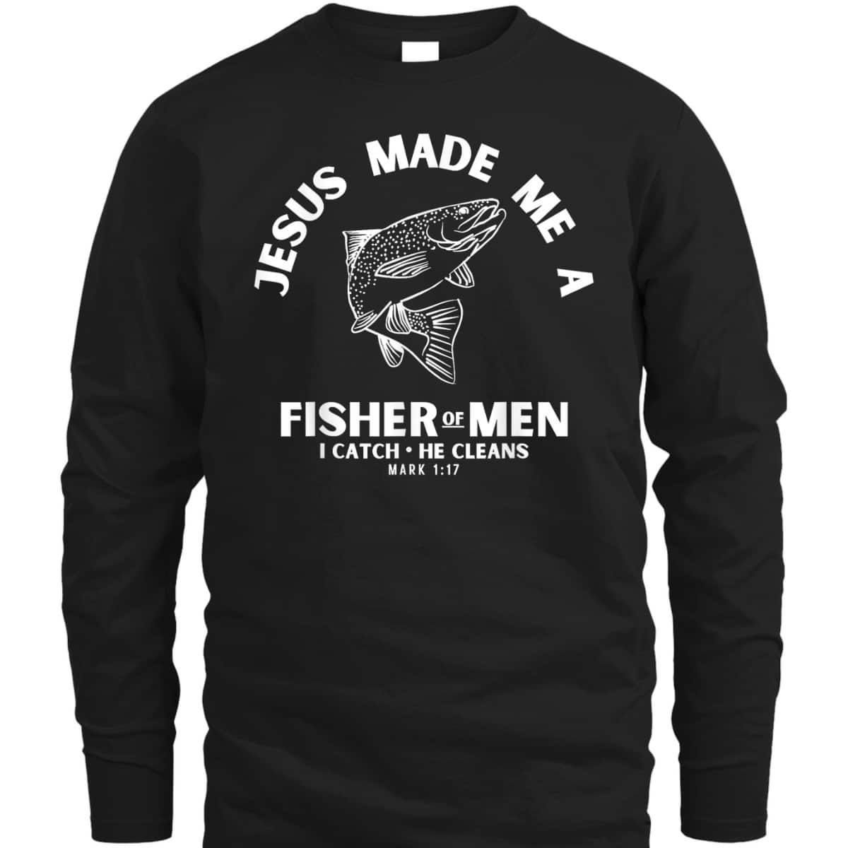 Christian Fishermen Religious Bible Verse Fishing T-Shirt