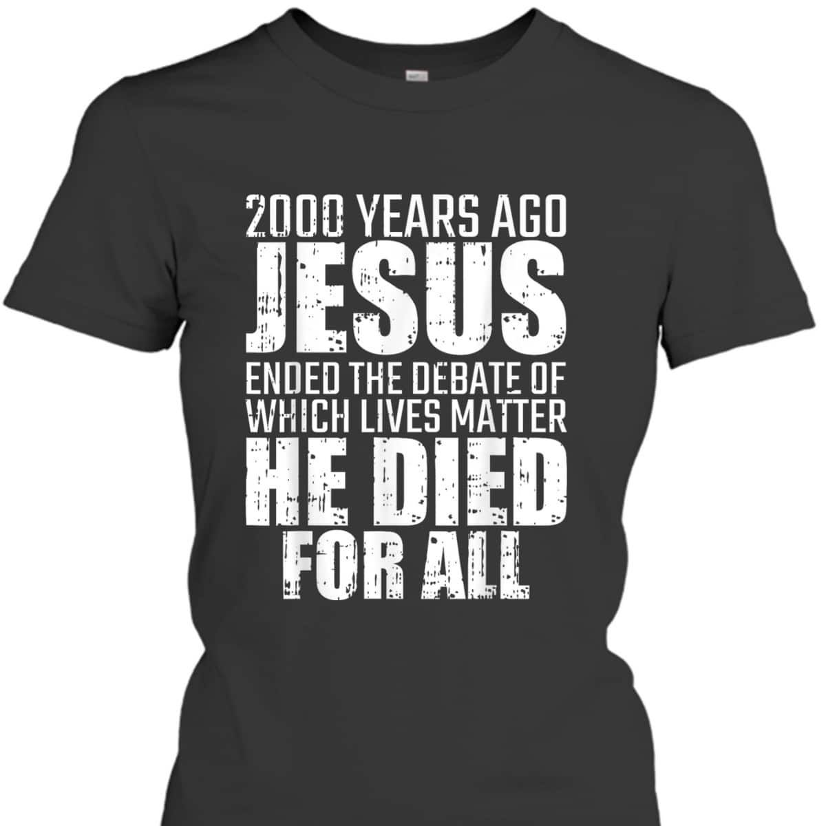 2000 Years Ago Jesus Ended The Debate Christmas Christian T-Shirt 2000 Years Ago Jesus Ended The Debate Christmas Christian T-Shirt