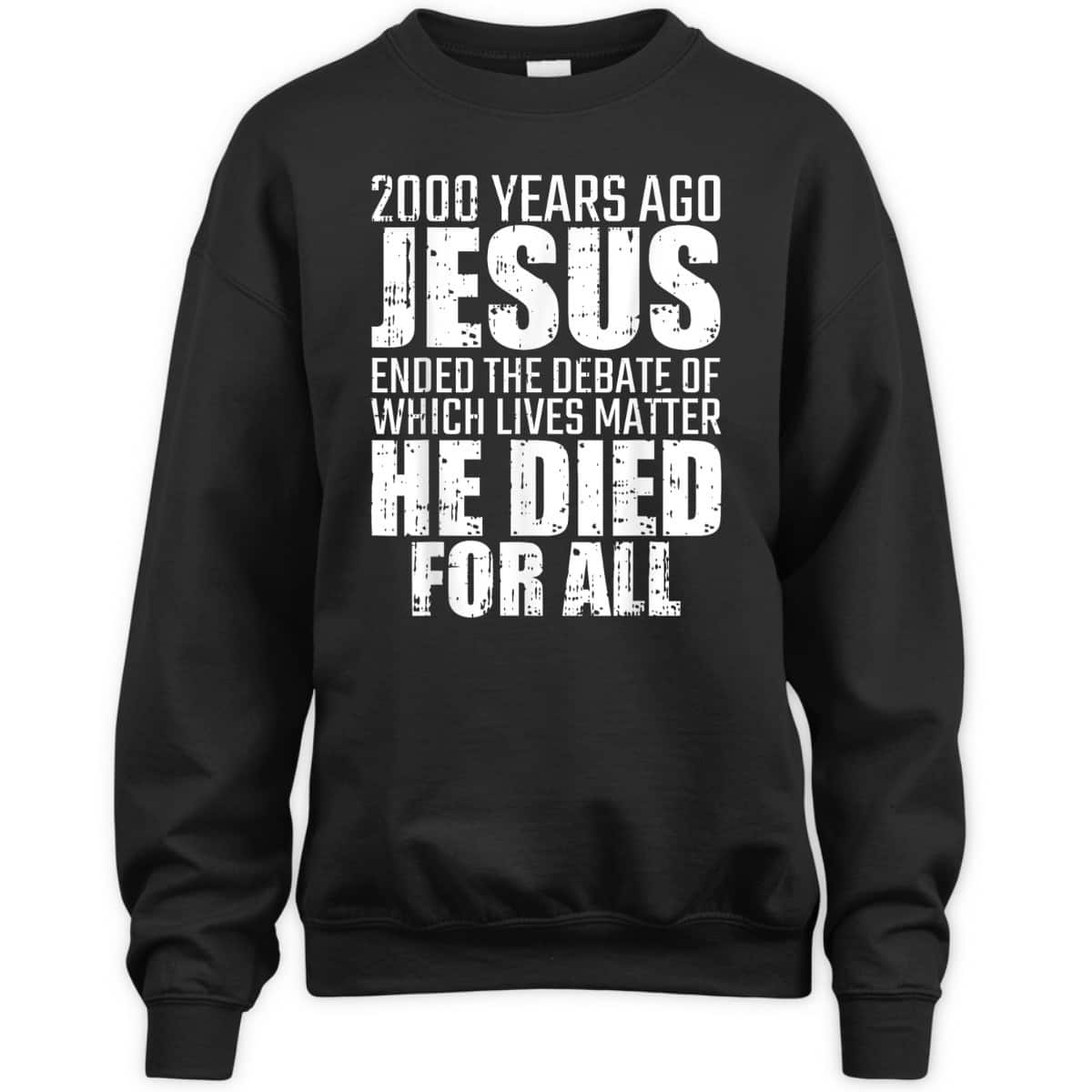 2000 Years Ago Jesus Ended The Debate Christmas Christian T-Shirt 2000 Years Ago Jesus Ended The Debate Christmas Christian T-Shirt