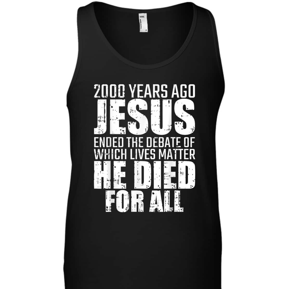 2000 Years Ago Jesus Ended The Debate Christmas Christian T-Shirt 2000 Years Ago Jesus Ended The Debate Christmas Christian T-Shirt
