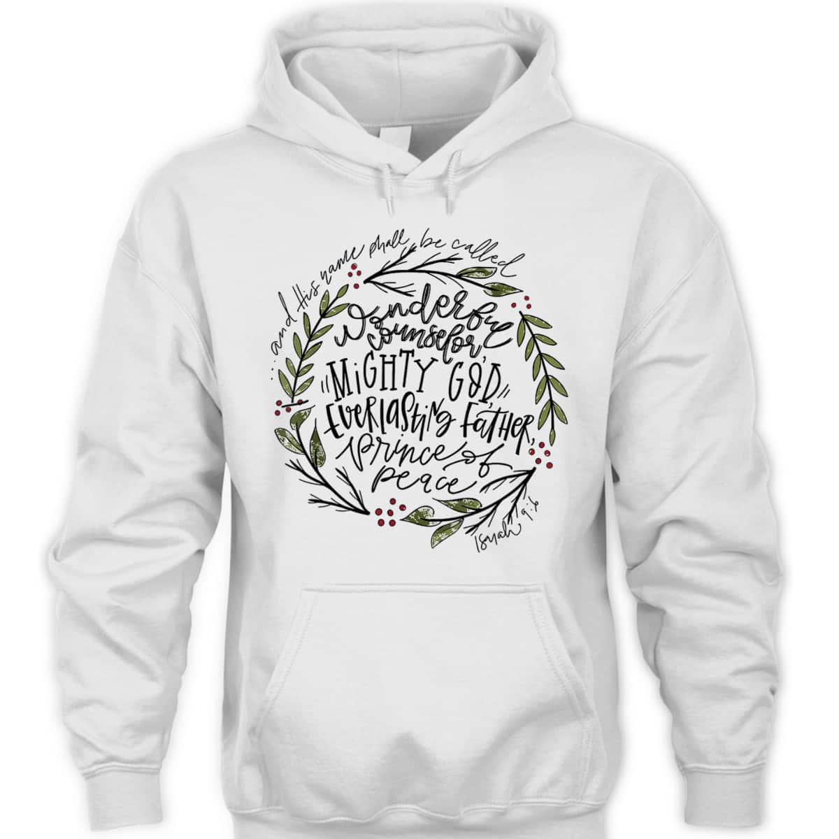 Wonderful Counselor Mighty God Isaiah Christian Christmas T-Shirt Wonderful Counselor Mighty God Isaiah Christian Christmas T-Shirt