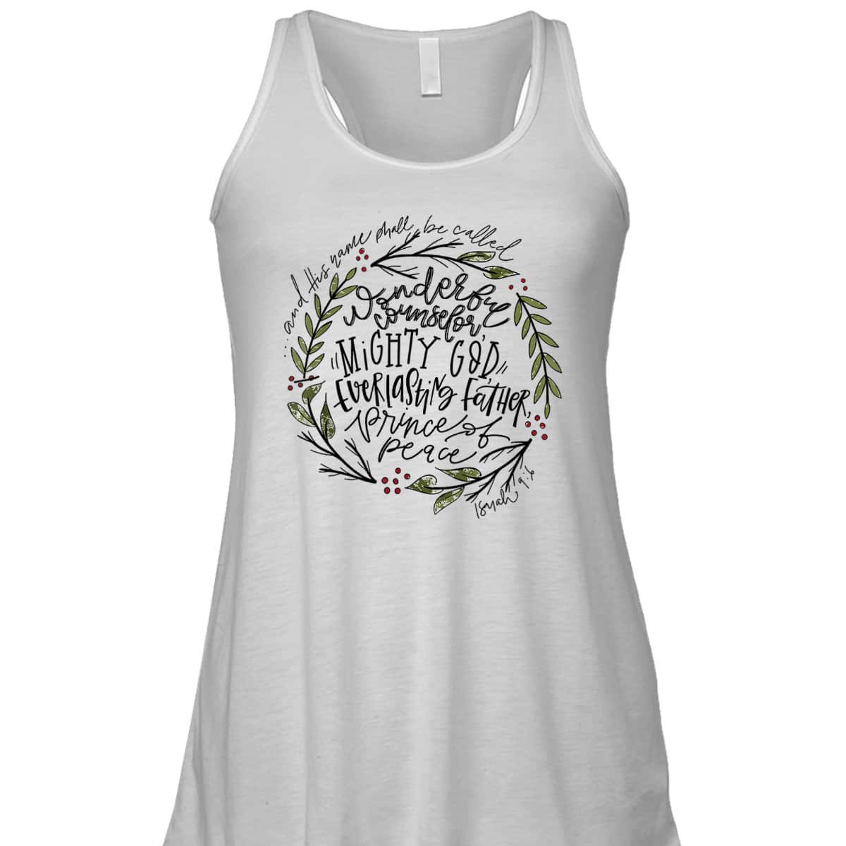Wonderful Counselor Mighty God Isaiah Christian Christmas T-Shirt Wonderful Counselor Mighty God Isaiah Christian Christmas T-Shirt