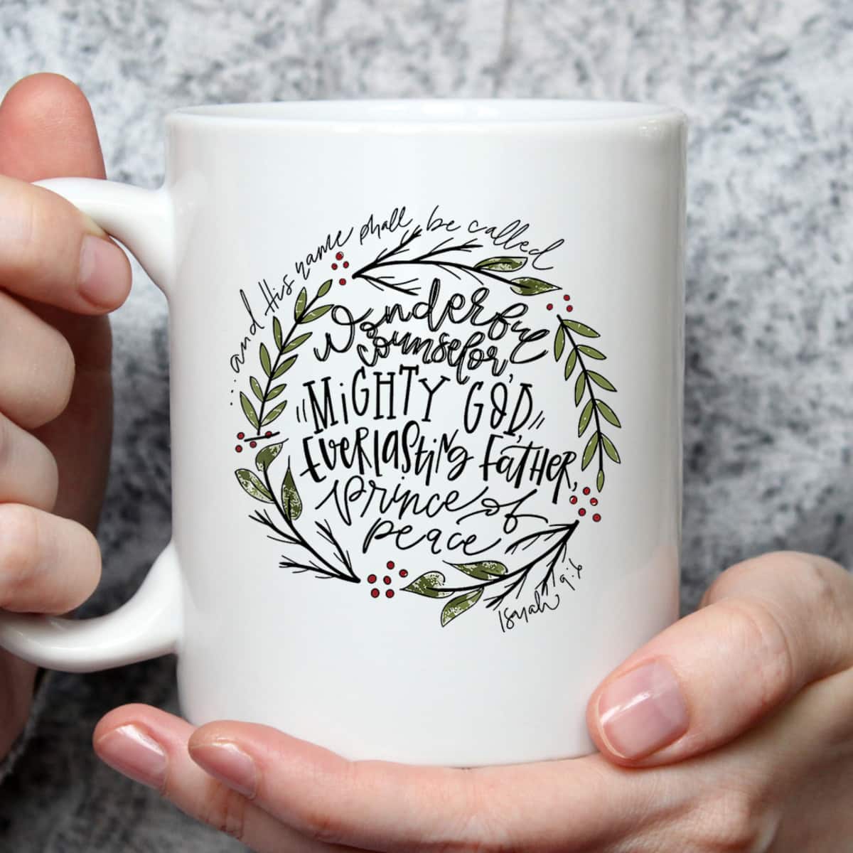 Wonderful Counselor Mighty God Isaiah Christian Christmas T-Shirt Wonderful Counselor Mighty God Isaiah Christian Christmas T-Shirt