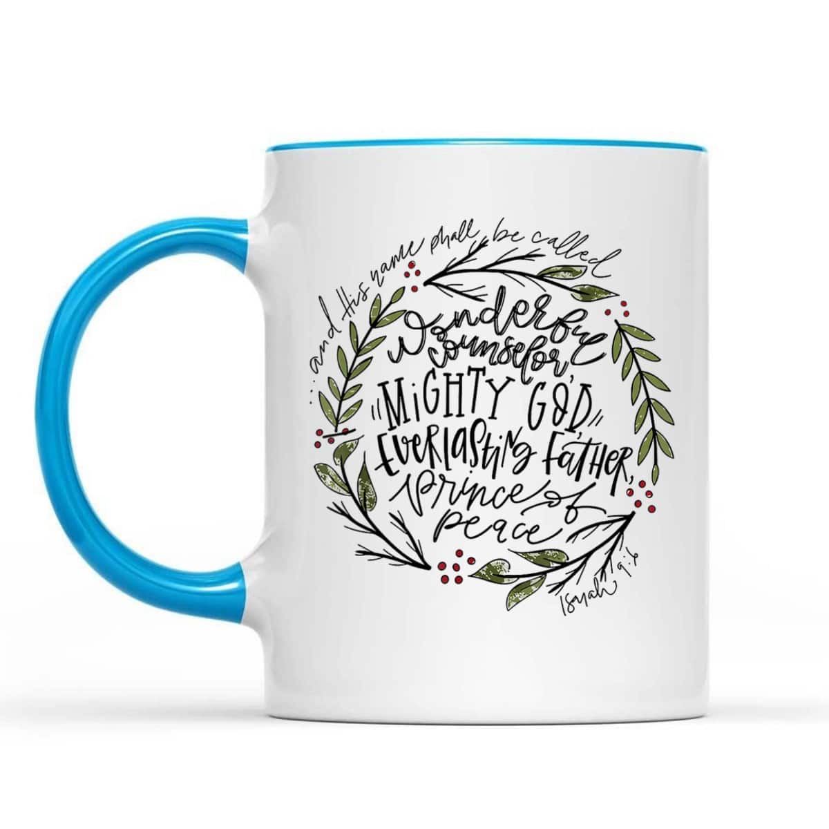 Wonderful Counselor Mighty God Isaiah Christian Christmas T-Shirt Wonderful Counselor Mighty God Isaiah Christian Christmas T-Shirt